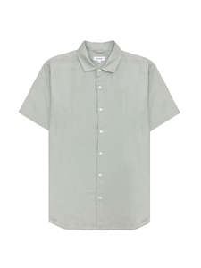 Essential Linen S/S Shirt - Sage