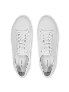 Leather Low Sneaker - Smooth White