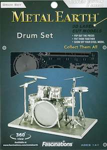 METAL EARTH MODEL DRUM SET