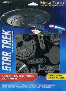 METAL EARTH MODEL U.S.S. ENTERPRISE NCC-1701-D