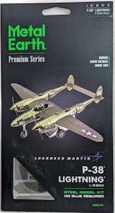 METAL EARTH ICONX MODEL P-38 LIGHTNING