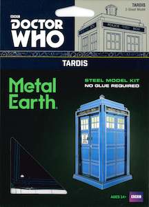 METAL EARTH MODEL DR WHO BLUE TARDIS