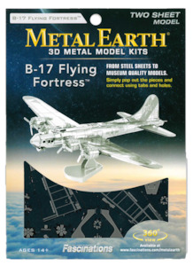 Books: METAL EARTH MODEL B-17 FLYING FORTRESS