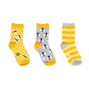 BEE'S KNEES JUNIOR CREW SOCKS 3 PACK