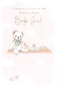 New Baby Card Baby Girl Toys On Shelf