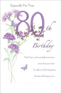 Birthday Card 80th Especially For Your