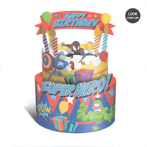 Books: BIRTHDAY CARD POP UP SUPERHERO