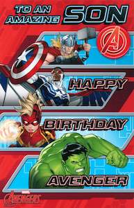 Birthday Card Son Avengers