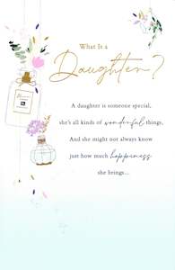 Books: BIRTHDAY CARD DAUGHTER WHAT IS A DAUGHTER?