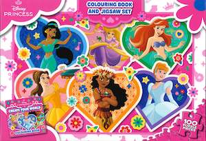 Disney Princess Create Your Own World: Book & 100xxl Piece Puzzle