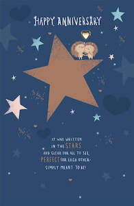 Anniversary Card Written In The Stars