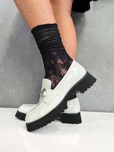 Footwear: LOAFER SOCK- MINX