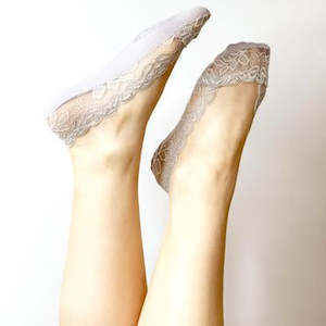 Minx Grey Lace Sockette