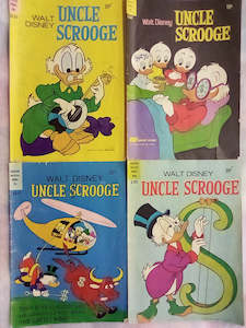 4x Walt Disney Uncle Scrooge Comics