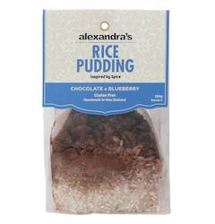 Grocery: Alexandra's Rice Pudding Chocolate & Blueberry 230gm (8)