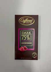 75% EXTRA DARK BAR RASPBERRY CHOCOLATE