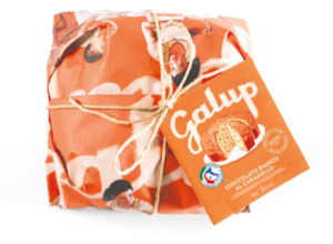 Galup Traditional Creamy caramel & sumptuous white chocolate drops panettone 750g