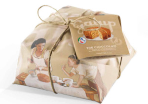 Galup Traditional "3 chocolates" sumptuous chocolate drops panettone 750g