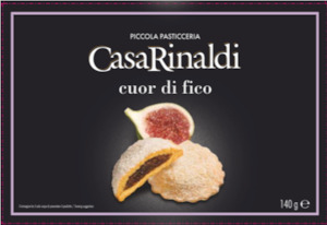 Casa Rinaldi cuor di rico, fig centred biscuits 140g