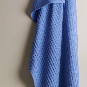 Azure textured waffle bath towel - XL