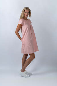 Internet only: Breeze Blush Flare Dress in Peach