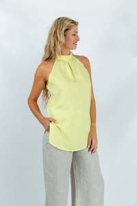 Lagoon Serenity Halter Top in Yellow