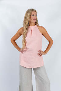 Lagoon Serenity Halter Top in Peach