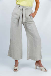 Internet only: Ripple Wide-leg Pant in Taupe