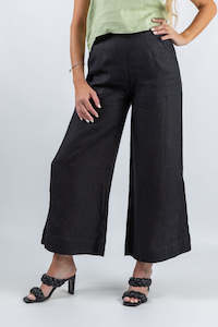 Internet only: Ripple Wide-leg Pant in Black