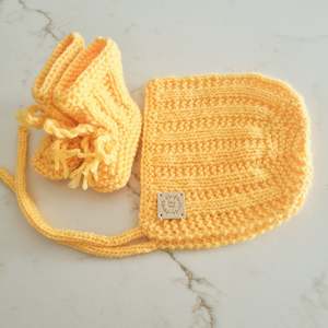 Terry's Bonnet 0-3 months Yelow Wool