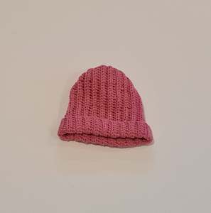 Ribbed Beanie NB Merino Pink