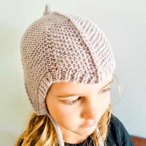 Not Ready Made Items: Helmet 3 years Wool Smoky Pink