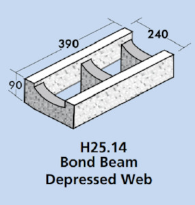 Bond Beam Depressed Web H25.14