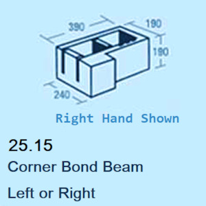 Corner Bond Beam(L/H) – 25.15