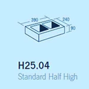 Brick manufacturing - clay: Plain End Half High – H25.04