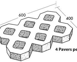 Brick manufacturing - clay: Grass Paver Big