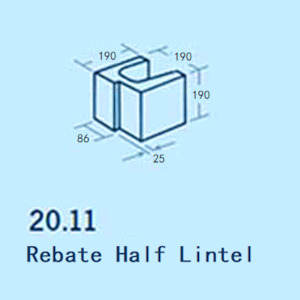 Rebate Half Lintel – 20.11