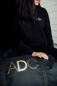 Dance (including ballet) teaching: ADC DUFFLE BAG GOLD/BLACK auckland-dance