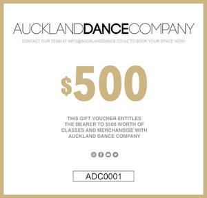 Dance (including ballet) teaching: ADC GIFT VOUCHER auckland-dance