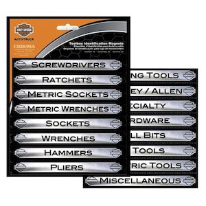 cg47000 Harley Magnetix Toolbox Identification Magnets, 16 Pack cg47000