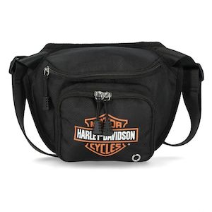 MW-MHW078-BLK Harley-Davidson® Deluxe Nylon Belt bag / belt bag / moon bag / be…