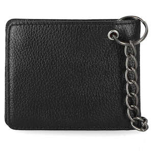 mw-mwm037-blk Harley WALLET B&S PEBBLE BILLFOLD W CHAIN BLK 4.4`` X 3.5 mw-m…