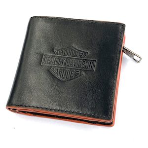 mw-mww021-blk Harley WALLET WMNS CLASSIC ZIP BILLFOLD 4`` X 4`` X 0.75` mw-mww02…