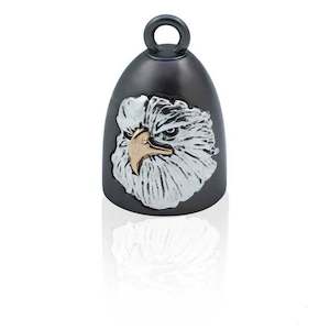 srb0059 RIDE BELL BLACK W SILVER EAGLE srb0059