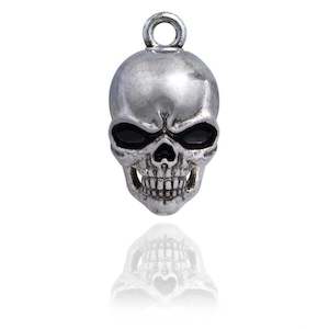 srb0055 RIDE BELL SILVER  SKULL  srb0055