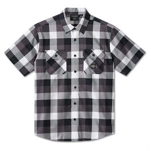 96549-24vm Harley SHIRT WOVEN  BLACK PLAID 96549-24vm