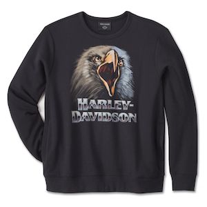 96521-24vm Harley SWEATSHIRT KNIT BLACK  96521-24vm