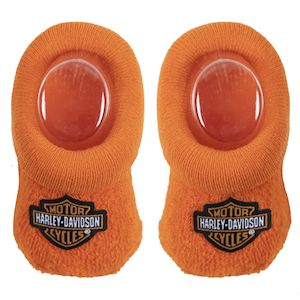 s9lul22hd HARLEY Baby Boys Boxed Booties Bar & Shield Logo Orange s9lul22hd