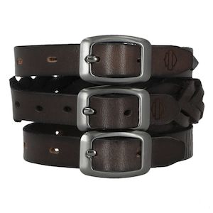 mw-mau607-blk-s Harley CUFF LEATHER SET OF 3  10mm 7``- 8`` mw-mau607-blk-s mw-mau607-blk-s