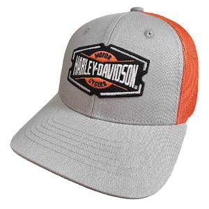 brvc0146 Harley HD CAP VITAL GRAY/ORG brvc0146